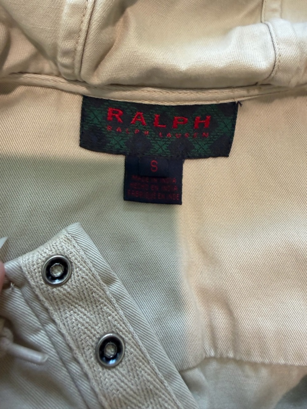 Ralph Lauren Beige/Tan Cotton Dress S - Picture 7 of 9
